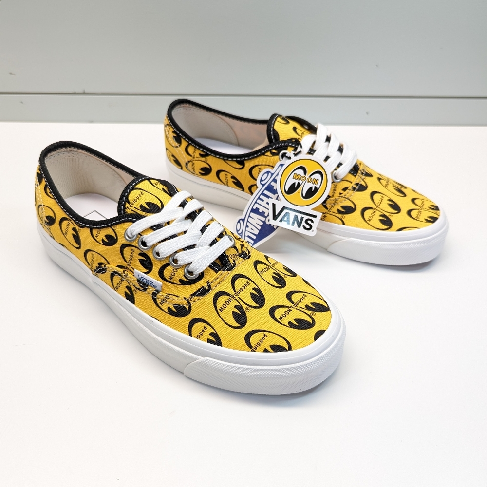 Vans Mooneyes Authentic 44DX Anaheim Factory Eyes Yellow Black size Women's 8.5
